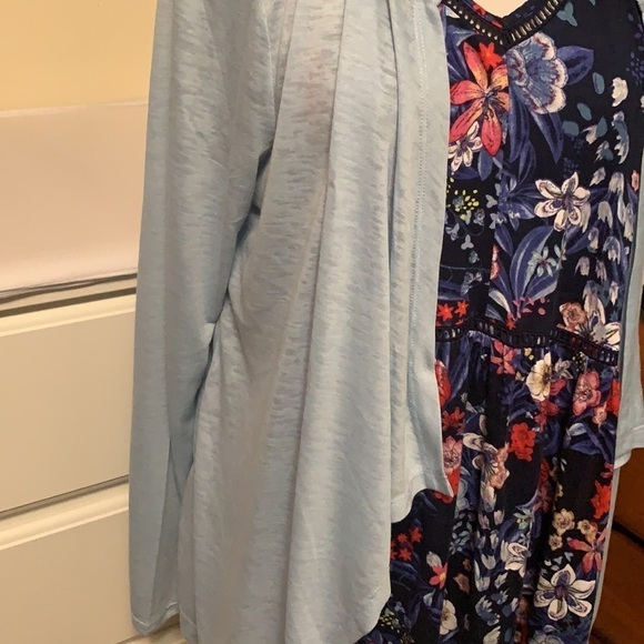 Wildfox Sweat light blue lightweight cardigan, new - Picture 4 of 12